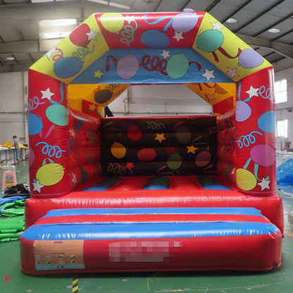 Red 4x4M Commercial Inflatable Bounce House