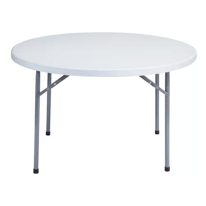 48 In. Grey Plastic round Folding Banquet Table