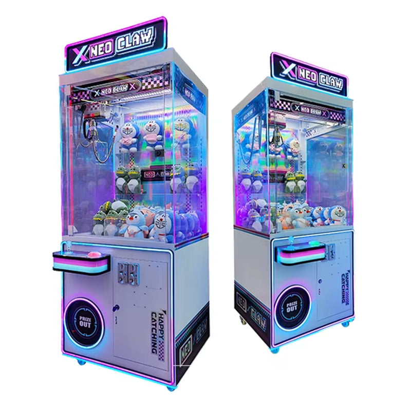 Neofuns Claw Crane Grab Machine Coin Operated Games Toy Plush Vending Arcade Metal Cabinet Doll Machine with Bill Acceptor