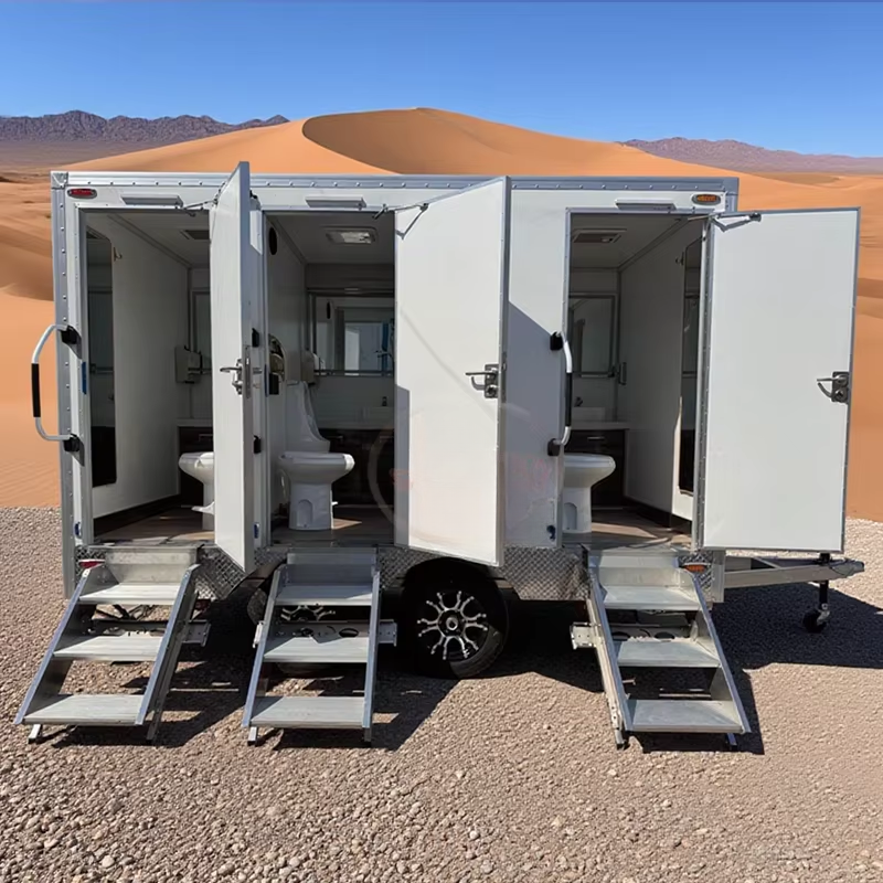 Mobile Outdoor Luxury Portable Bathroom Trailer – Camping & Caravan Restrooms