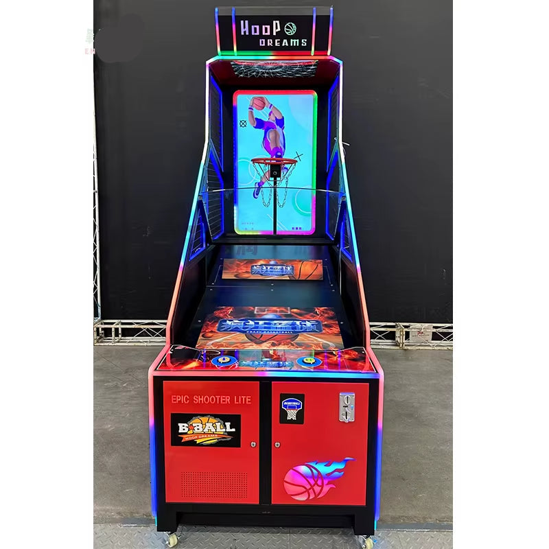 HOT Selling Basketball Shooting Machine Indoor 55 Inch Big Screen Coin Operated Street Basketball Arcade Games Machines Adults