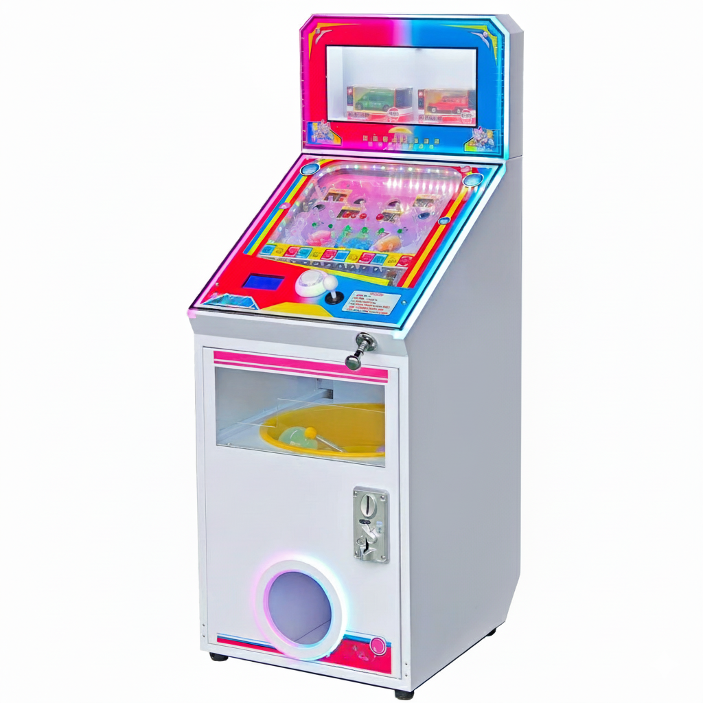 Mini Coin-Operated Pinball Arcade Machine with Ticket Redemption