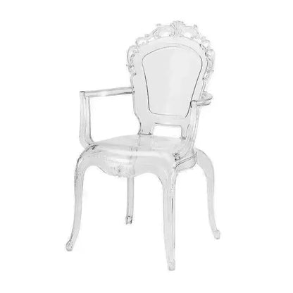 Transparent Simple Dining Chairs Creative Kitchen Furniture Household Acrylic Crystal Dining Chair Designer Palace Style Stool H