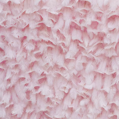 5D Pink Feather Rolling up Cloth Flower Wall Wedding Backdrop Decoration Floral Arrangement Event Party Banquet Supplies C8655