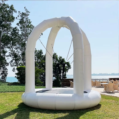 Outdoor Commercial Blow up Kids Bungee Jumping Trampoline for Events Rental Inflatable Bungee Outdoor Inflatable Trampoline Hot