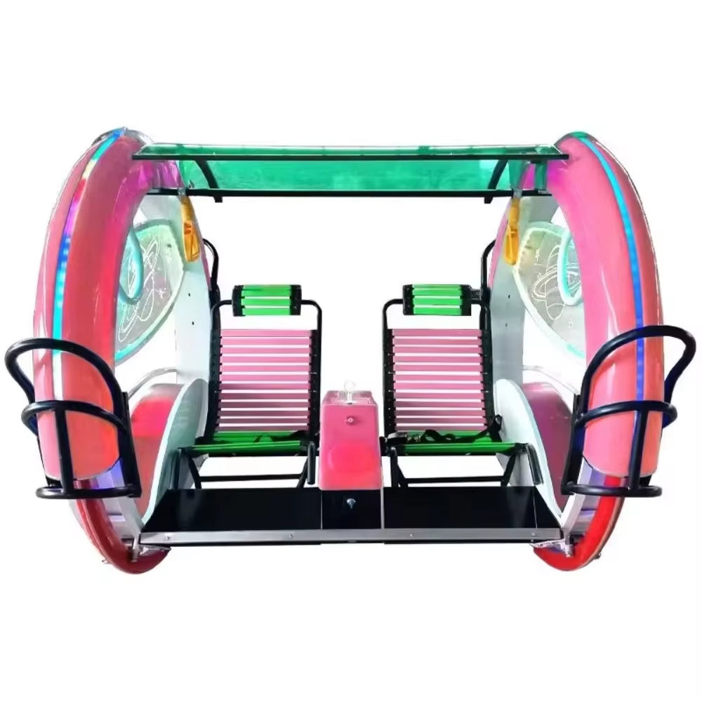 Double Occupancy PVC Music Bar Car Roller Coaster Indoor and Outdoor Use Children'S Night Market Amusement Equipment