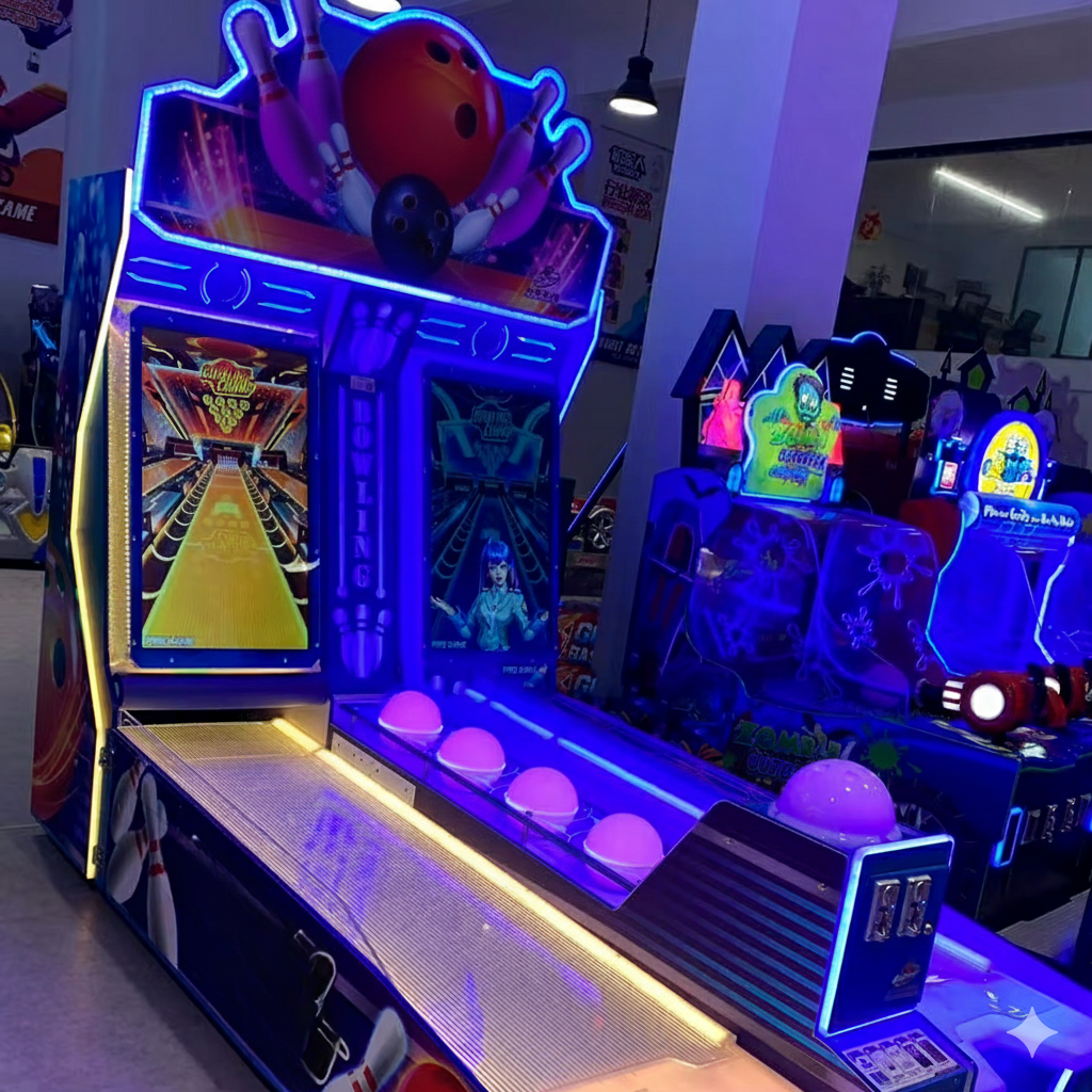 Indoor Coin-Operated Bowling Arcade Machine