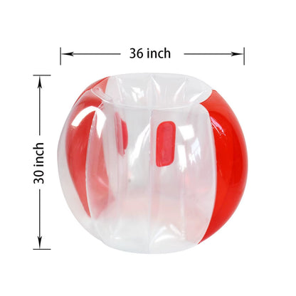 Inflatable Bump Ball Adult & Children Outdoor Grass Touch Ball Durable PVC Body Bubble Bounce Ball Fun Sumo Buffer Ball Toy
