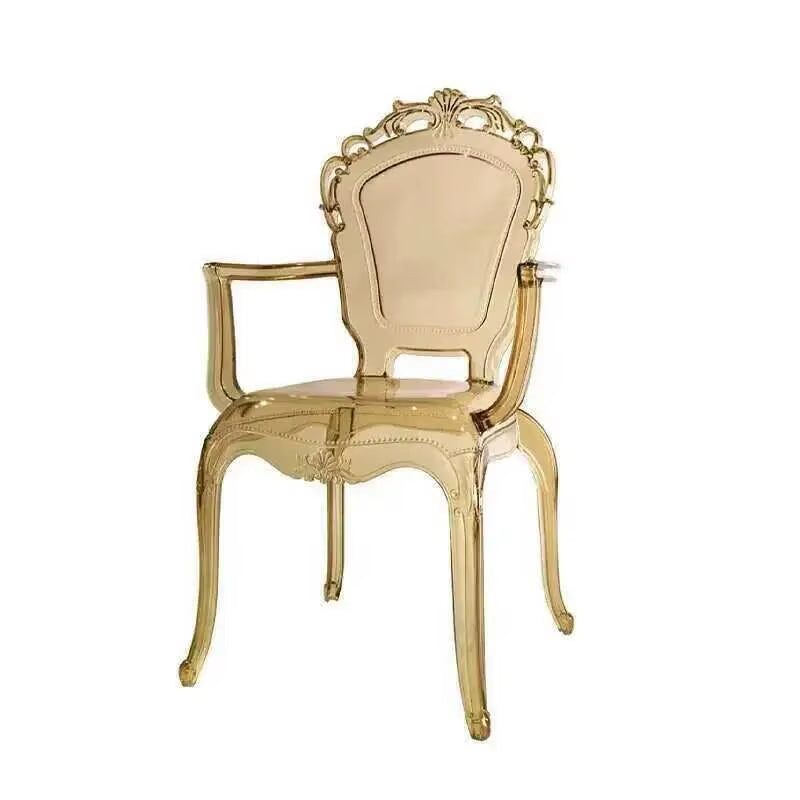 Transparent Simple Dining Chairs Creative Kitchen Furniture Household Acrylic Crystal Dining Chair Designer Palace Style Stool H