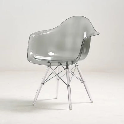 Nordic Transparent Dining Chairs Minima Chairs for Living Room Creative Portable Chair Modern Armchairs Home Furniture