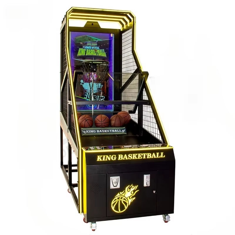 Coin Operated Indoor 60-Inch LCD Screen Electric Basketball Arcade Machine Street Basketball Crazy Shoot Basketball Machine