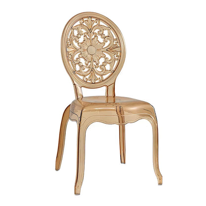 Acrylic Crystal Chair Milk Tea Shop Cafe Back Chair Transparent Light Luxury Balcony Hotel Banquet Auditorium