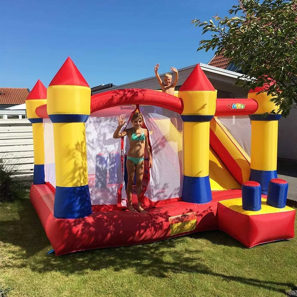 YARD Bounce House with Slide Commercial Bouncy Castle for Age 8-12 Inflatable Bounce House with Blower for Outdoor Party
