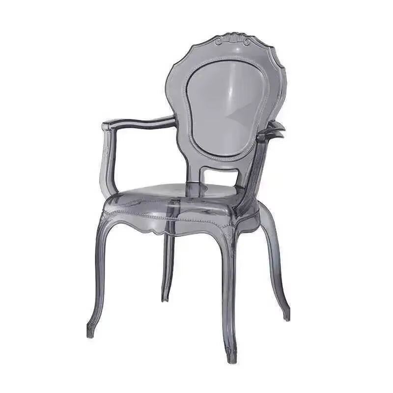 Transparent Simple Dining Chairs Creative Kitchen Furniture Household Acrylic Crystal Dining Chair Designer Palace Style Stool H