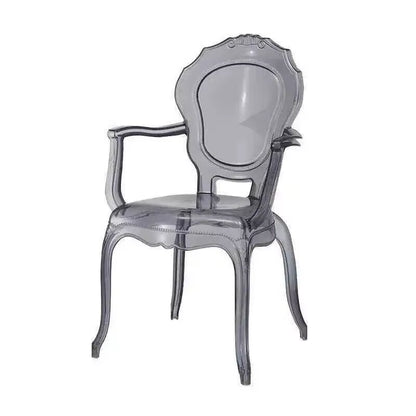 Transparent Simple Dining Chairs Creative Kitchen Furniture Household Acrylic Crystal Dining Chair Designer Palace Style Stool H