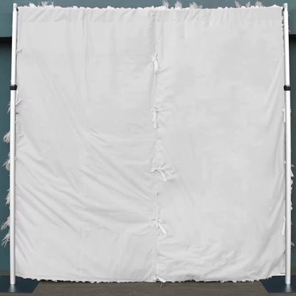 Artificial Pampas Grass Cloth Base Roll up Flower Wall Curtain, Reed Plants Wall, Wedding Backdrop Decor, Event Party Props, 5D