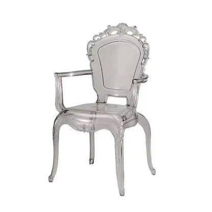 Transparent Simple Dining Chairs Creative Kitchen Furniture Household Acrylic Crystal Dining Chair Designer Palace Style Stool H