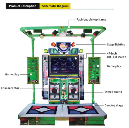 Pump It Up Music Dance Arcade Machine