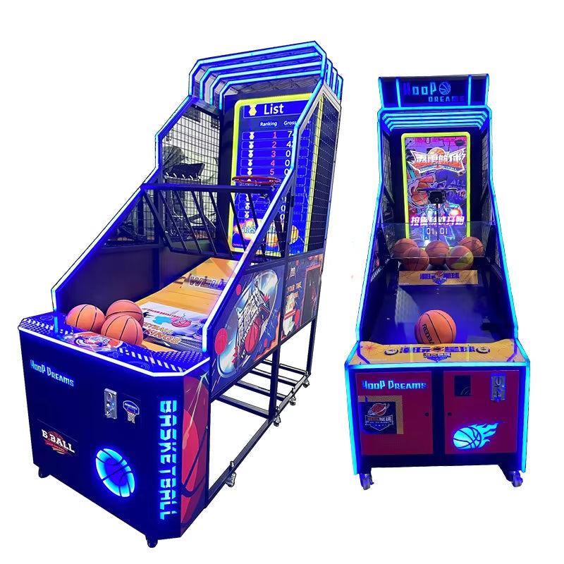 HOT Selling Basketball Shooting Machine Indoor 55 Inch Big Screen Coin Operated Street Basketball Arcade Games Machines Adults