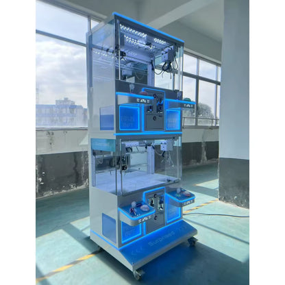 New Four-Player Premium Machine Manufacturer'S Mini Clip Crane Doll Machine, Coin-Operated Commercial Claw Crane Machine, Coin E