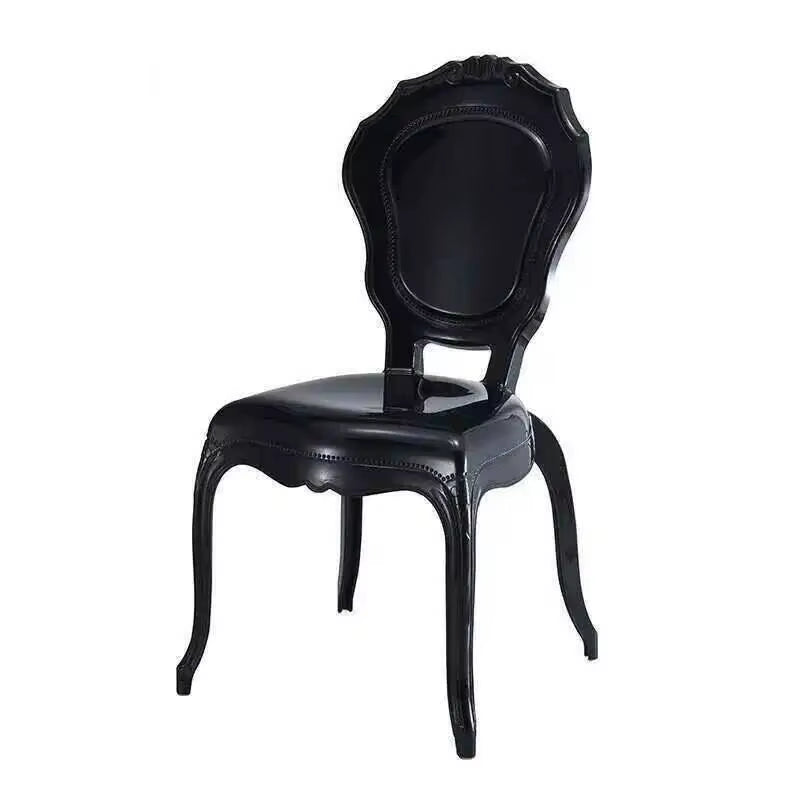 Transparent Simple Dining Chairs Creative Kitchen Furniture Household Acrylic Crystal Dining Chair Designer Palace Style Stool H