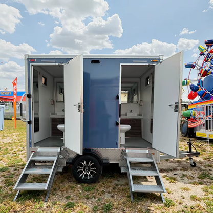 Modern Luxury Portable Wedding Toilet Trailer – Durable Steel Mobile Restroom