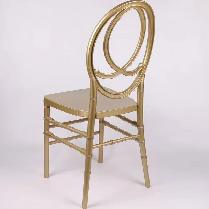 For Wedding Outdoor Events Resin-Gold Spray Painted Tiffany Acrylic Removable Chavari and Phoenix Chair Dining Chairs Стул