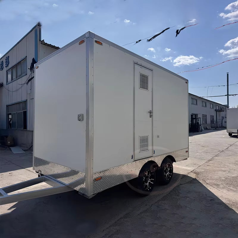 Mobile Outdoor Luxury Portable Bathrooms Toilet Trailer Portable Restrooms Camping Caravan Toilet Trailer for Sale