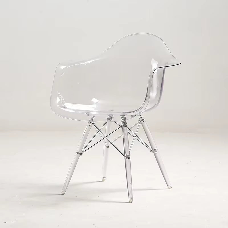 Nordic Transparent Dining Chairs Minima Chairs for Living Room Creative Portable Chair Modern Armchairs Home Furniture