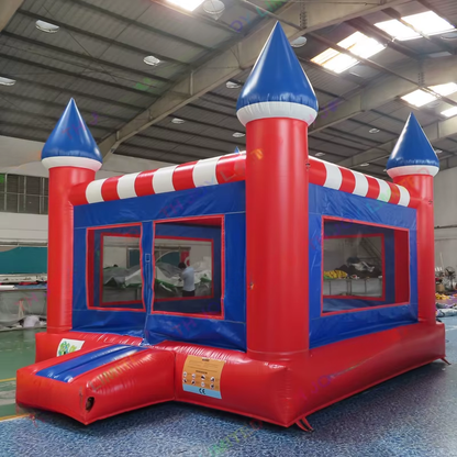 Red 4x4M Commercial Inflatable Bounce House