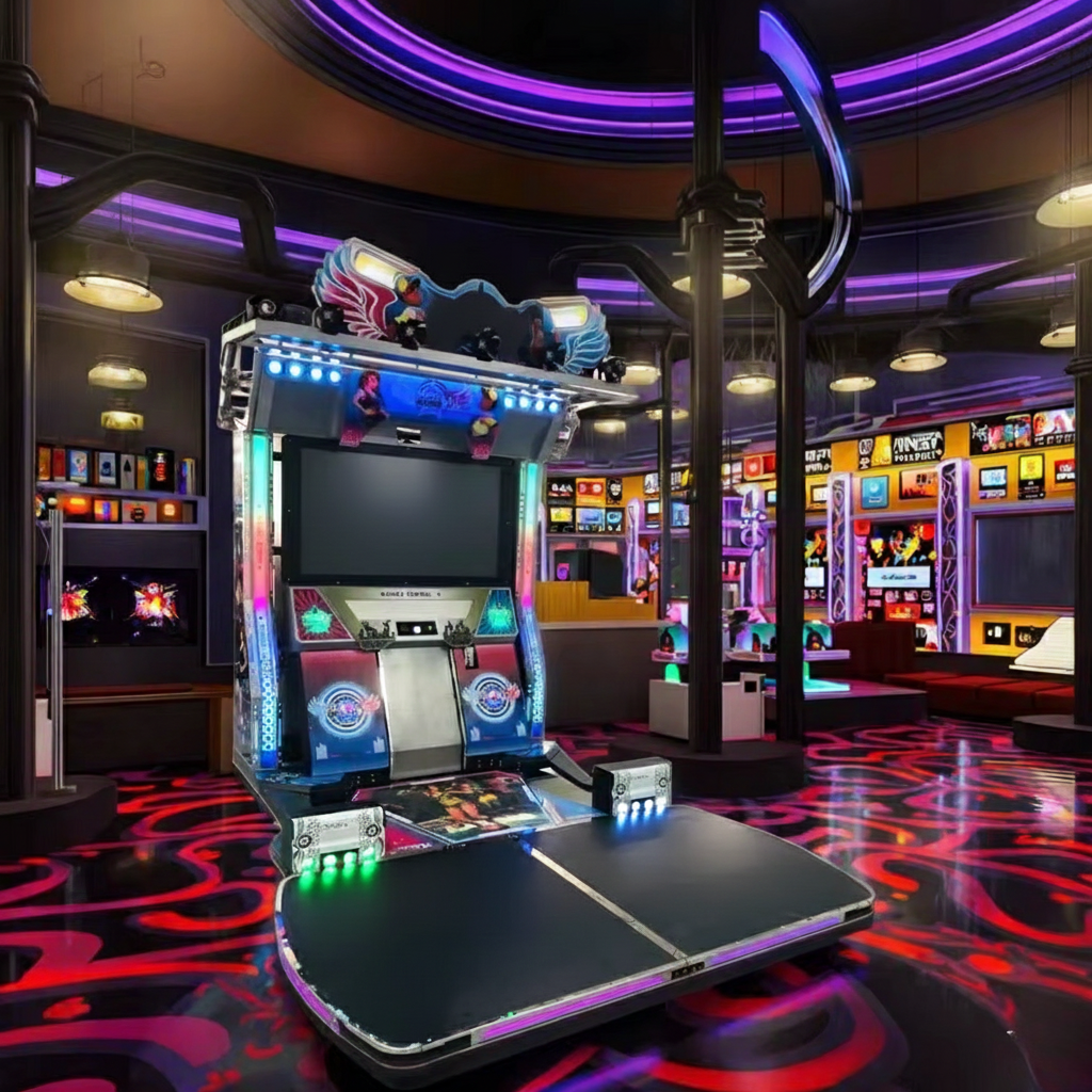Multiplayer Rhythm Dance Battle Arcade Machine