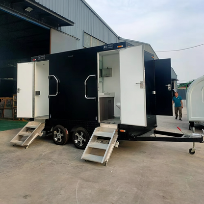 Station Prefab House Portable Toilet Trailer – Luxury Outdoor Restroom & Shower Rooms