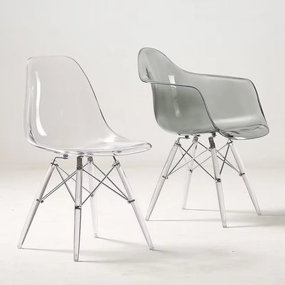 Nordic Transparent Dining Chairs Minima Chairs for Living Room Creative Portable Chair Modern Armchairs Home Furniture