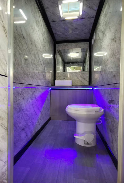 Fiberglass & Steel Mobile Prefabricated Public Bathroom Portable Outdoor Toilet with Shower Room for Sale for Villas