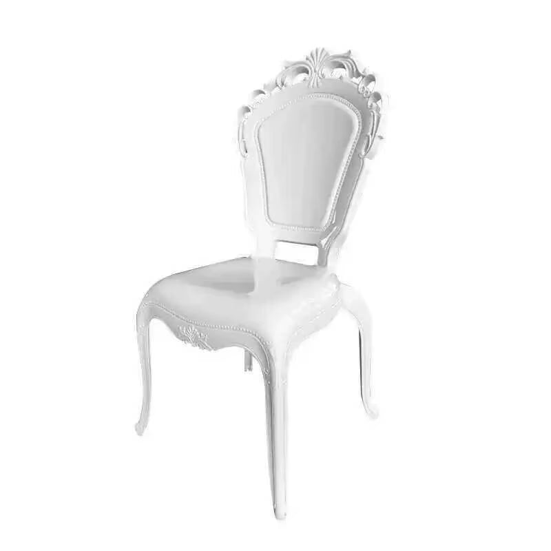 Transparent Simple Dining Chairs Creative Kitchen Furniture Household Acrylic Crystal Dining Chair Designer Palace Style Stool H