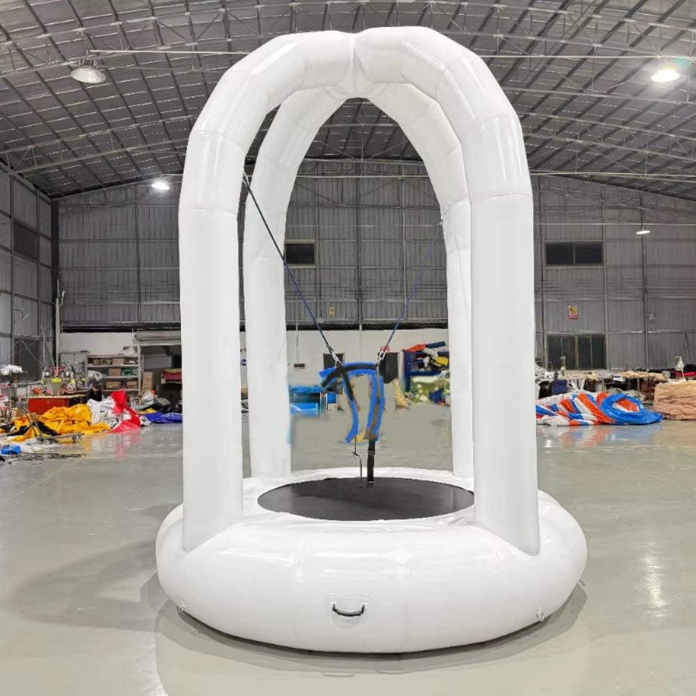 Outdoor Commercial Blow up Kids Bungee Jumping Trampoline for Events Rental Inflatable Bungee Outdoor Inflatable Trampoline Hot