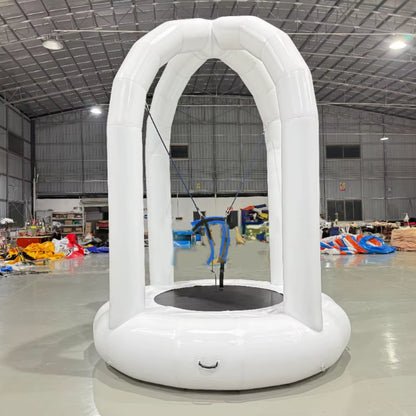 Outdoor Commercial Blow up Kids Bungee Jumping Trampoline for Events Rental Inflatable Bungee Outdoor Inflatable Trampoline Hot