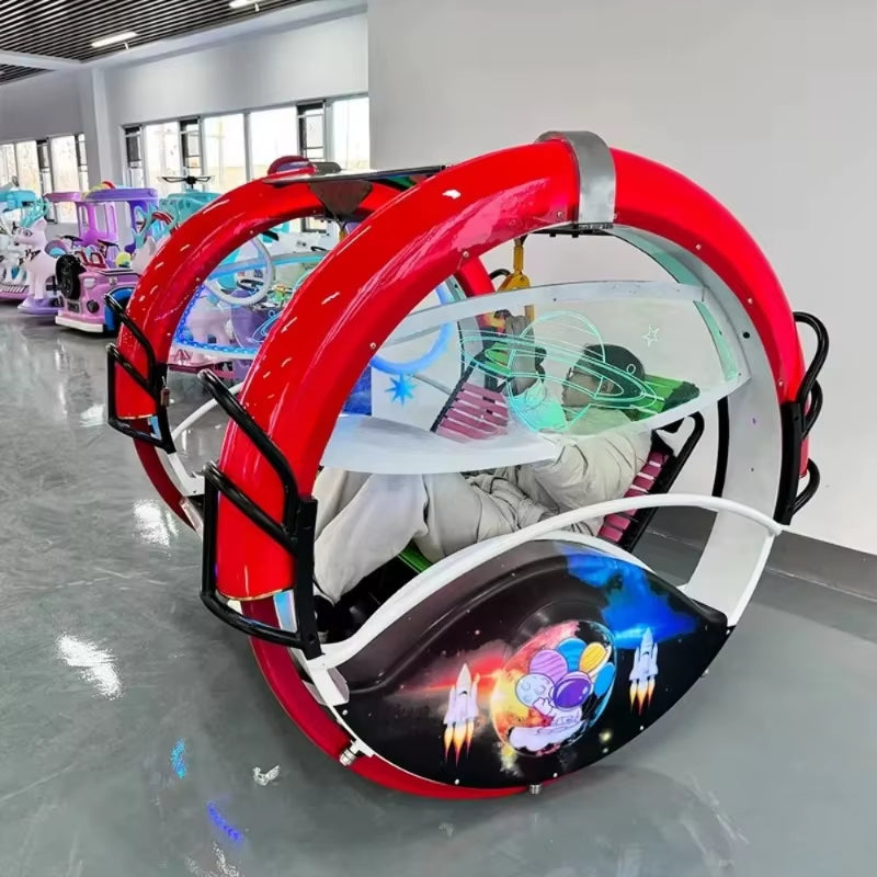 Double Occupancy PVC Music Bar Car Roller Coaster Indoor and Outdoor Use Children'S Night Market Amusement Equipment