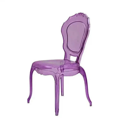 Transparent Simple Dining Chairs Creative Kitchen Furniture Household Acrylic Crystal Dining Chair Designer Palace Style Stool H