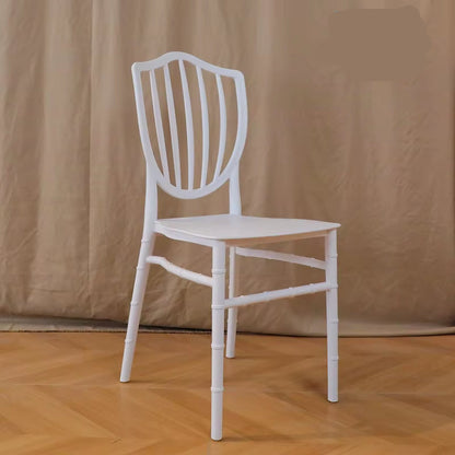 Plastic Chair Wedding Banquet Hotel Outdoor Bamboo White Gold Modern Simple Dining Chair Wholesale