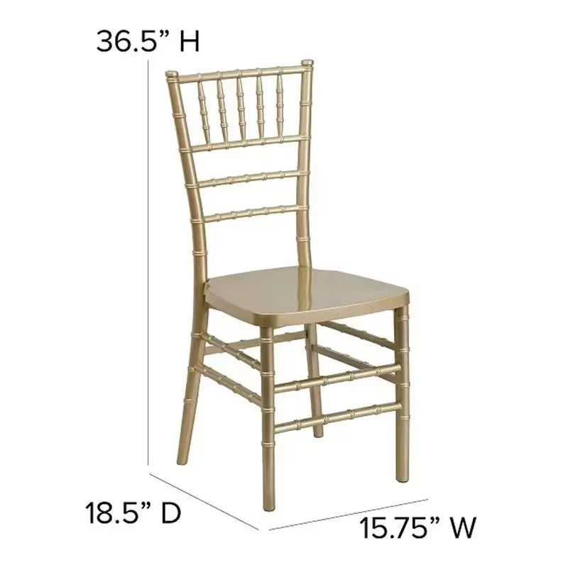 For Wedding Outdoor Events Resin-Gold Spray Painted Tiffany Acrylic Removable Chavari and Phoenix Chair Dining Chairs Стул