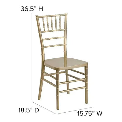 For Wedding Outdoor Events Resin-Gold Spray Painted Tiffany Acrylic Removable Chavari and Phoenix Chair Dining Chairs Стул