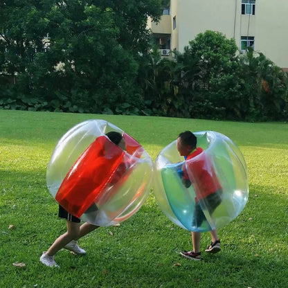 Inflatable Bump Ball Adult & Children Outdoor Grass Touch Ball Durable PVC Body Bubble Bounce Ball Fun Sumo Buffer Ball Toy