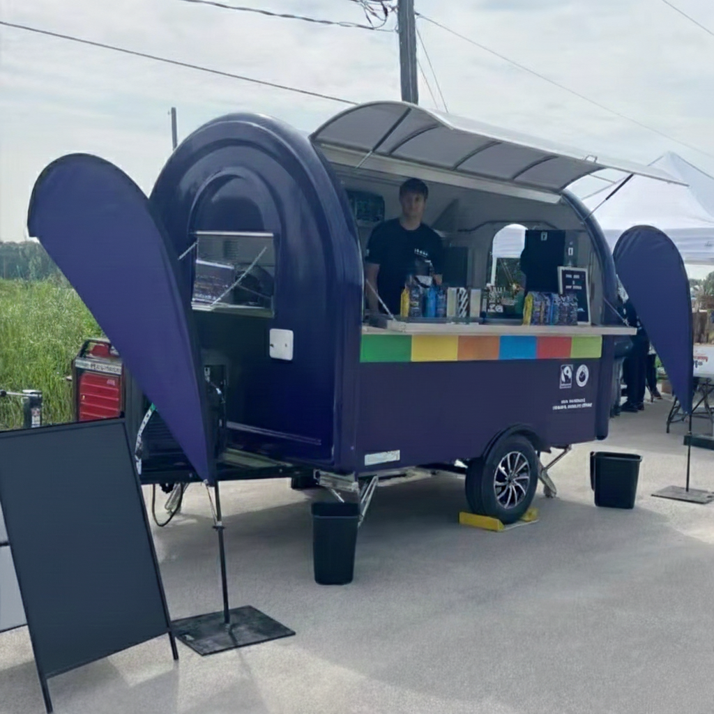 Fully Equipped Stainless Steel Mobile Food Trailer