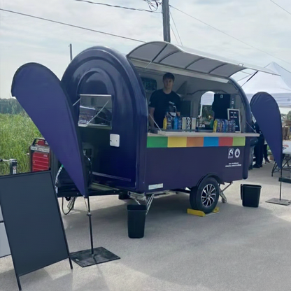 Fully Equipped Stainless Steel Mobile Food Trailer