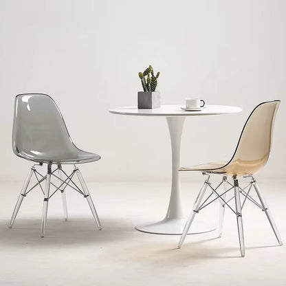 Nordic Transparent Dining Chairs Minima Chairs for Living Room Creative Portable Chair Modern Armchairs Home Furniture