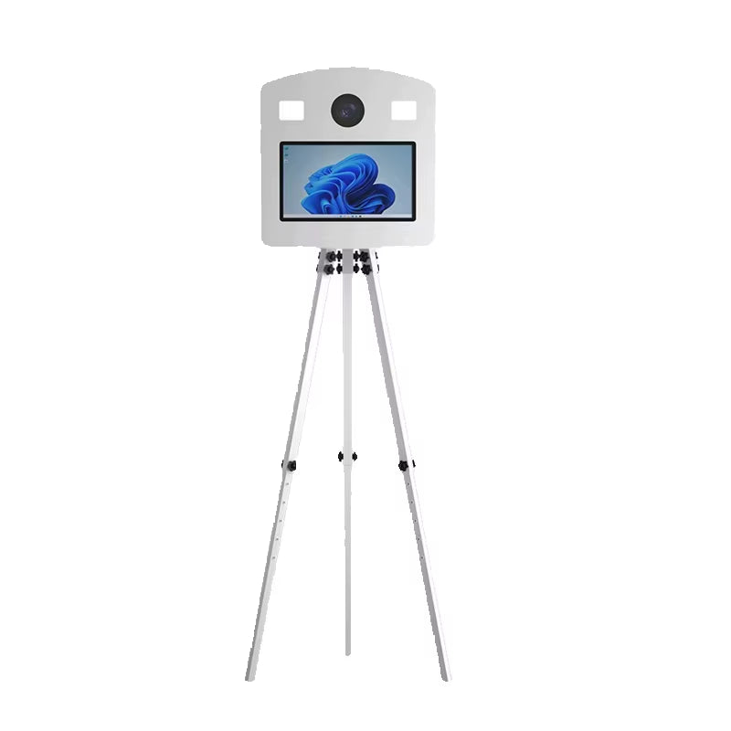 Photo Booth with 15.6-Inch Touchscreen, Portable Selfie Tripod and DSLR Camera for Wedding Event Rental