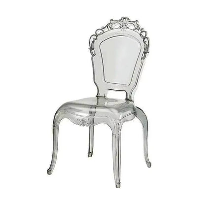 Transparent Simple Dining Chairs Creative Kitchen Furniture Household Acrylic Crystal Dining Chair Designer Palace Style Stool H