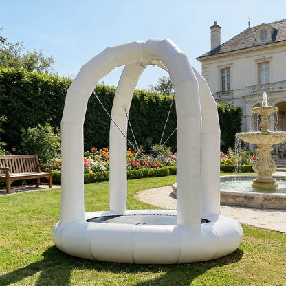 Outdoor Commercial Blow up Kids Bungee Jumping Trampoline for Events Rental Inflatable Bungee Outdoor Inflatable Trampoline Hot