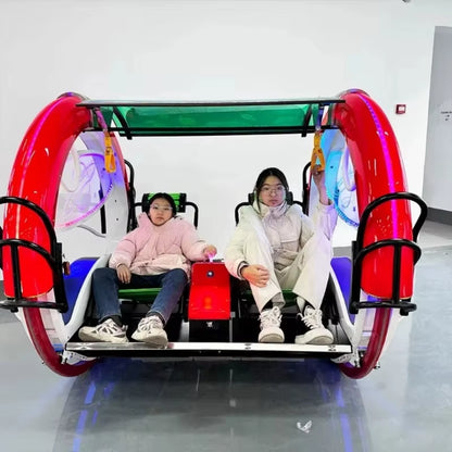 Double Occupancy PVC Music Bar Car Roller Coaster Indoor and Outdoor Use Children'S Night Market Amusement Equipment